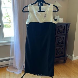 NWT Bodycon Dress with Black and White Colour Blocking